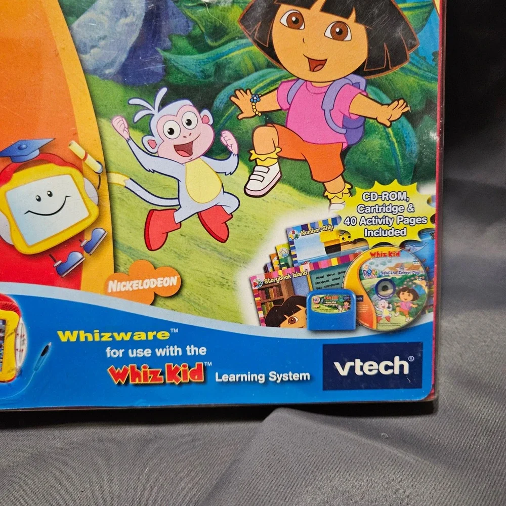 Vtech Whiz Kid Dora the Explorer Save the School Day Whizware New 80-086020